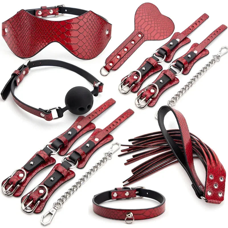 Leather Bondage Sex Toys for Women