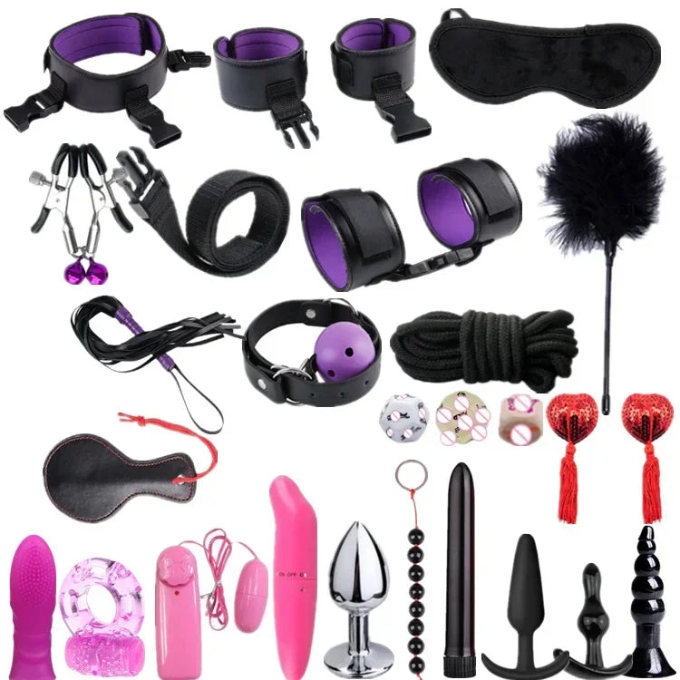 Leather Bondage Sex Toys for Women