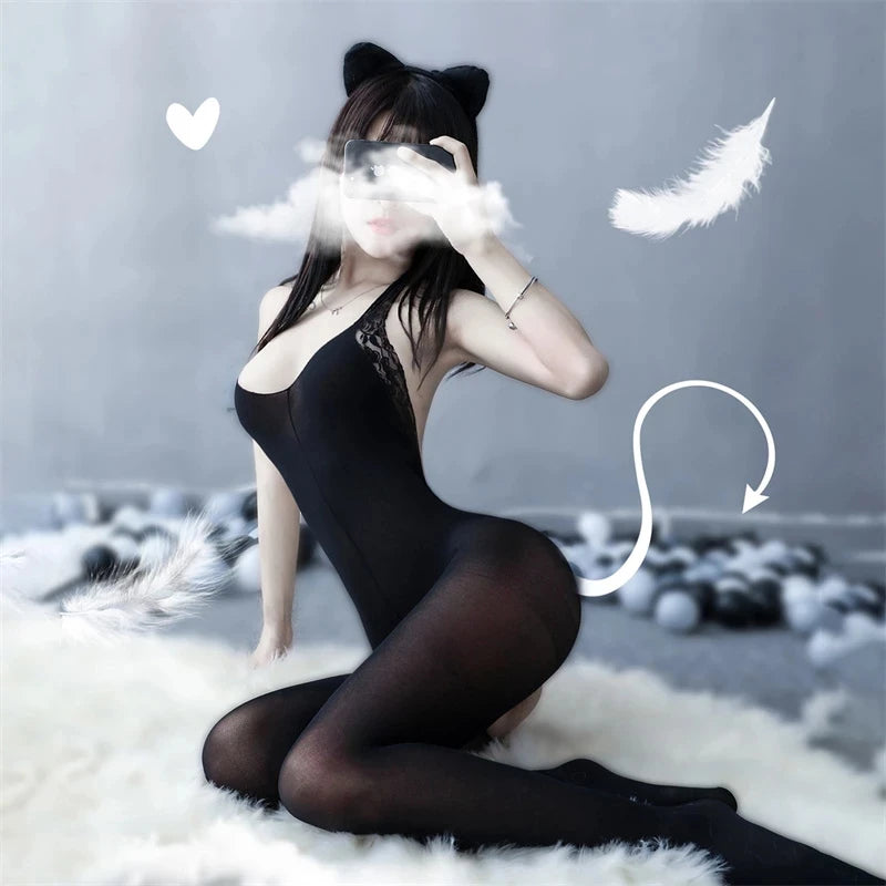 Women's Mesh Lingerie Bodysuit