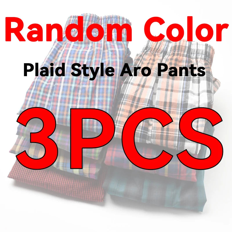 3-10PCS Cotton Men's Underwear Boxers Large Size