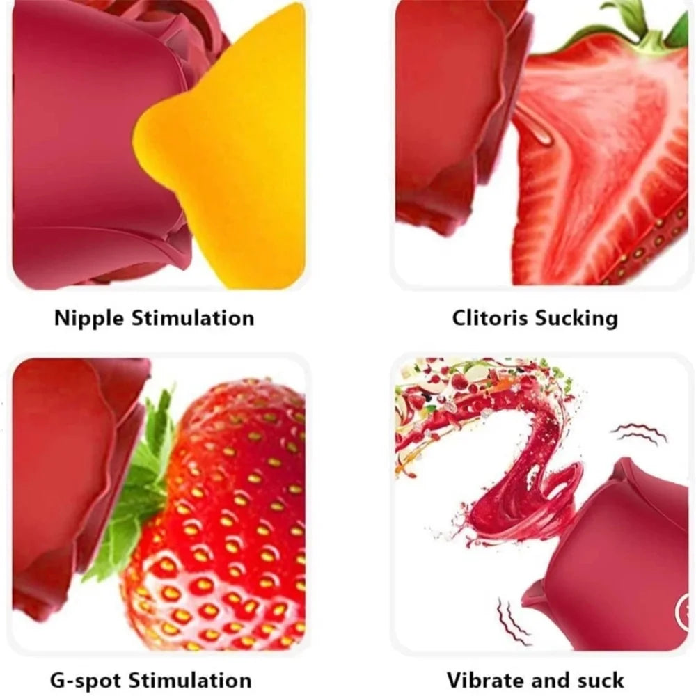 Rose Vibrator Vaginal Sex Toys for Women