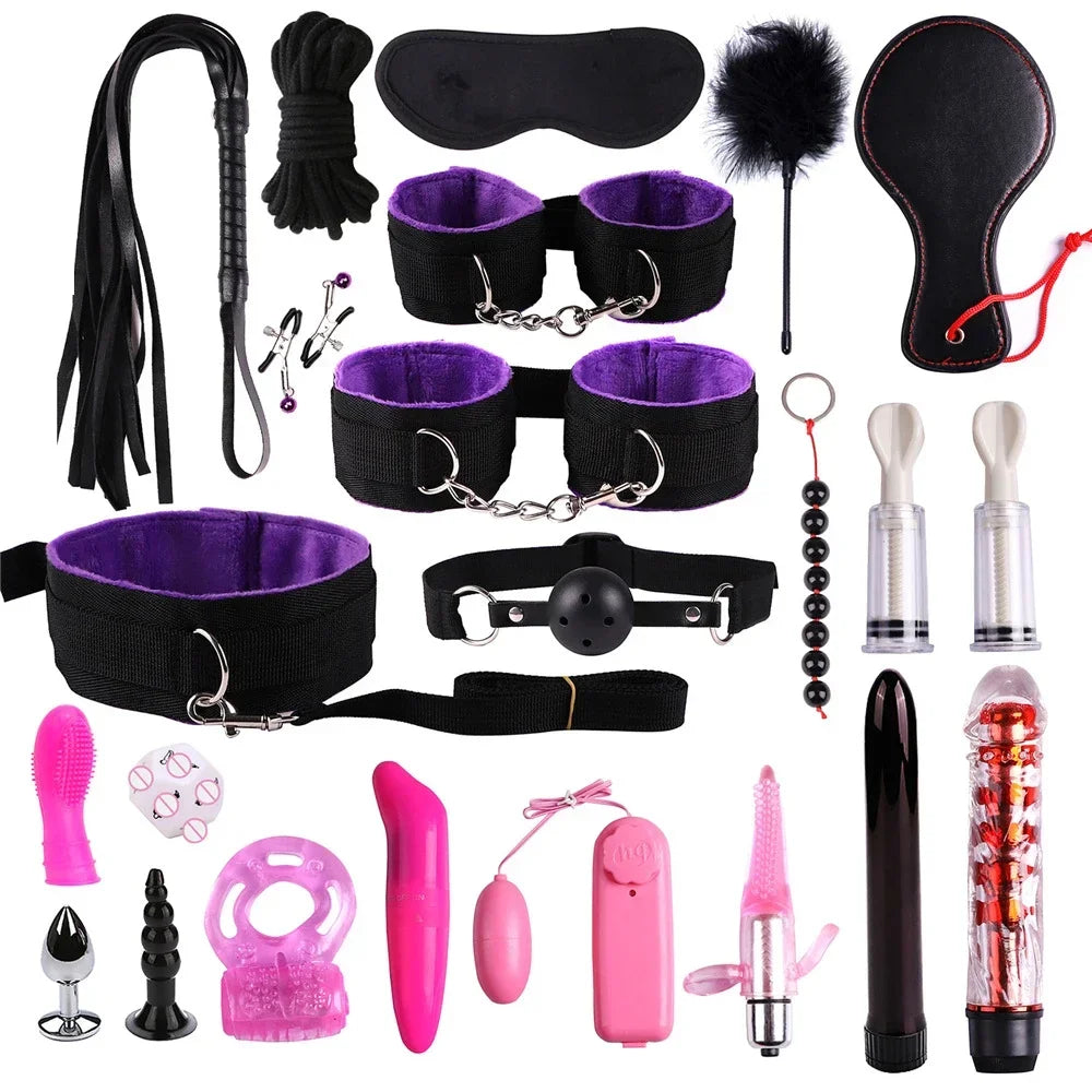 Leather Bondage Sex Toys for Women