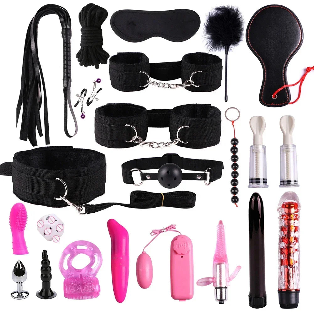 Leather Bondage Sex Toys for Women