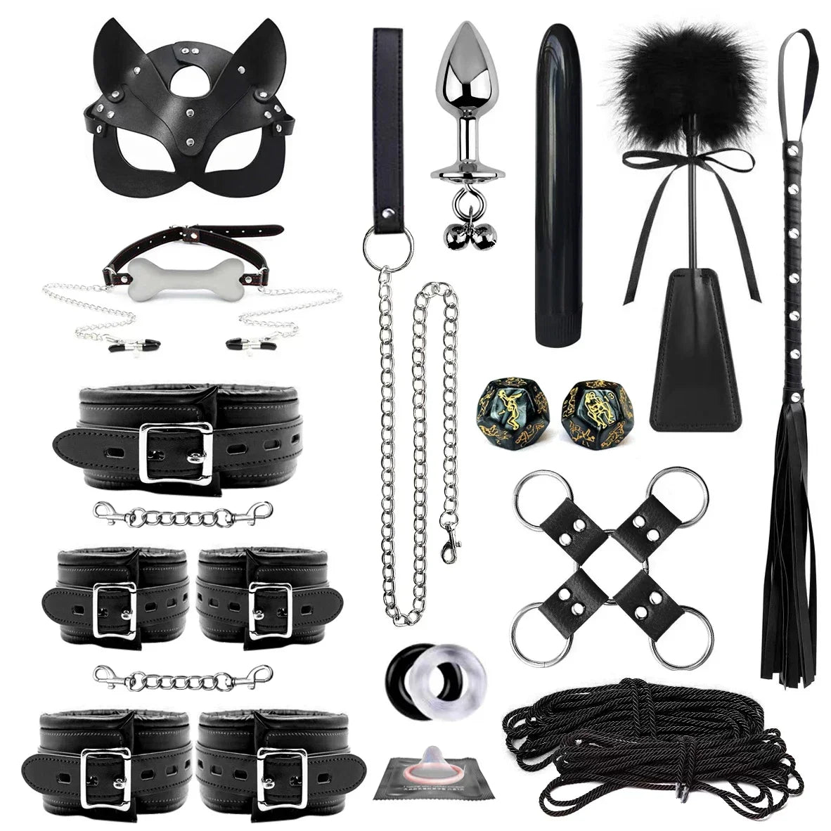 Leather Bondage Sex Toys for Women
