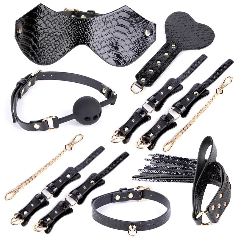 Leather Bondage Sex Toys for Women