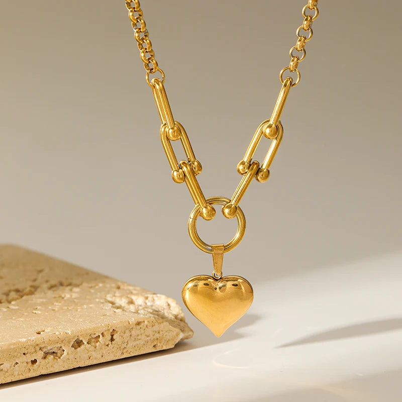 Heart Shape Pendant Necklace For Women