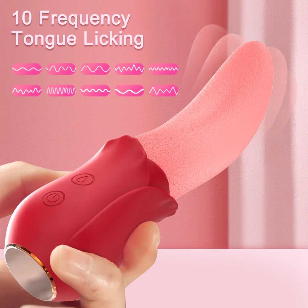Nipple Vagina Tongue Vibrator Sex Toys for Unisex