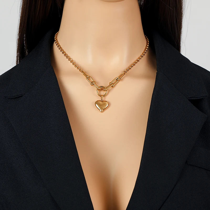 Heart Shape Pendant Necklace For Women