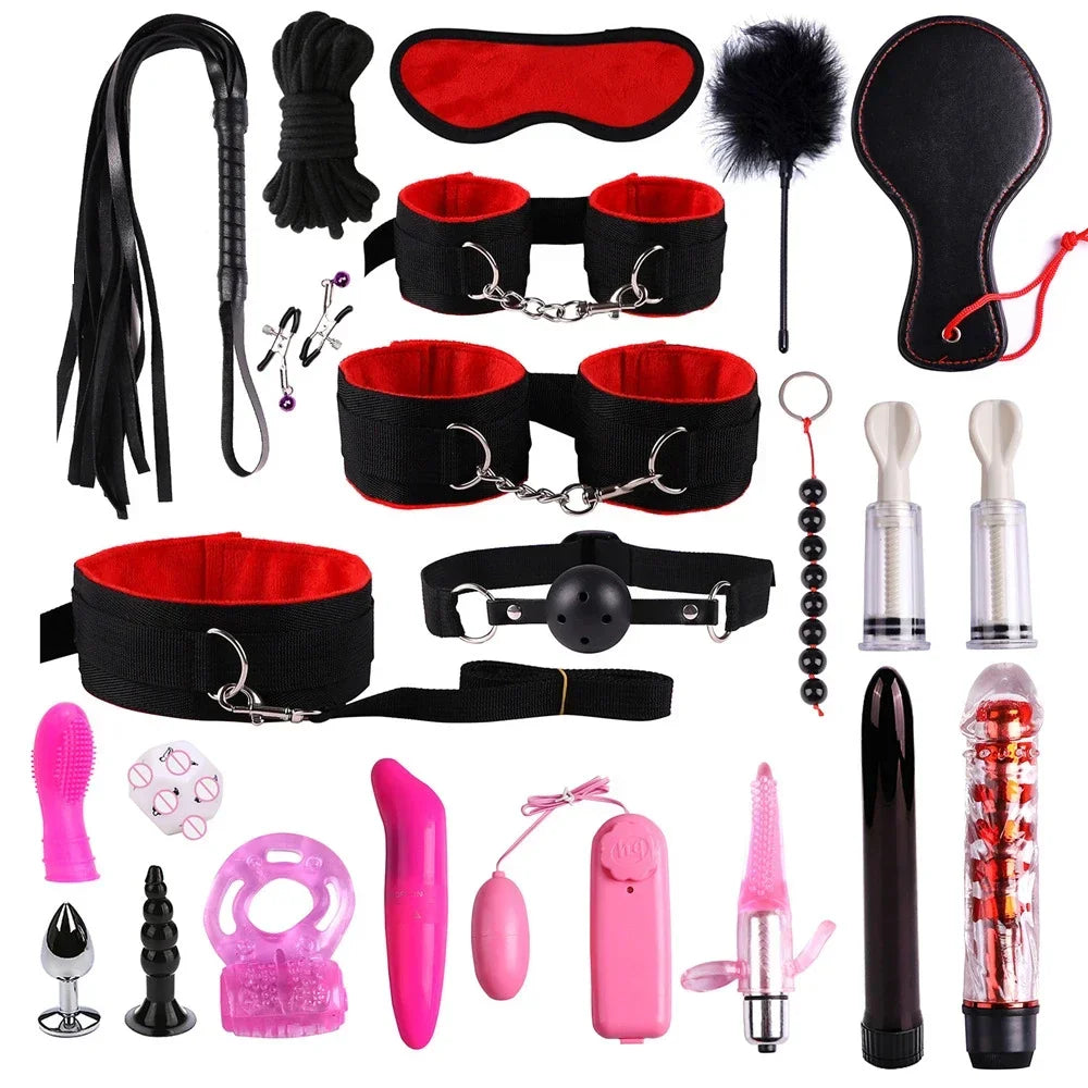 Leather Bondage Sex Toys for Women