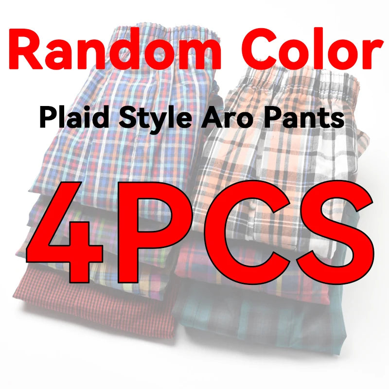 3-10PCS Cotton Men's Underwear Boxers Large Size