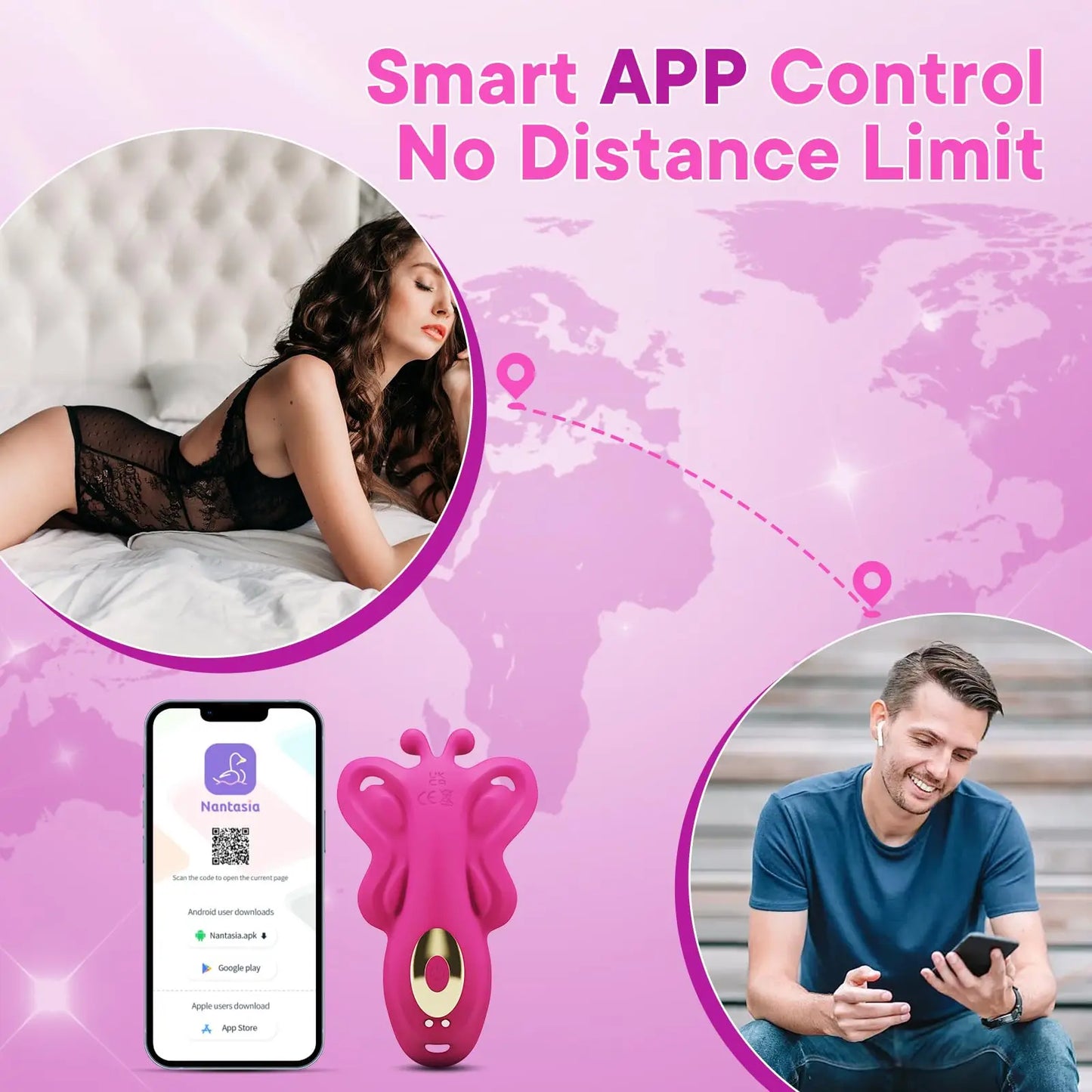 APP Control Butterfly Vibrator Sex Toy for Women