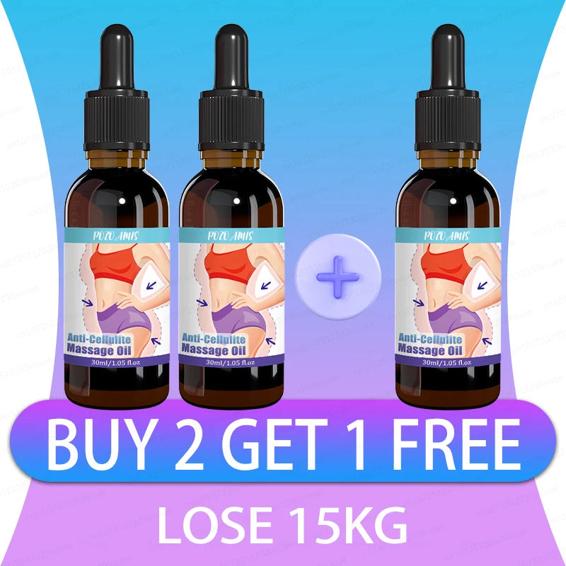 Anti-cellulite massage oil