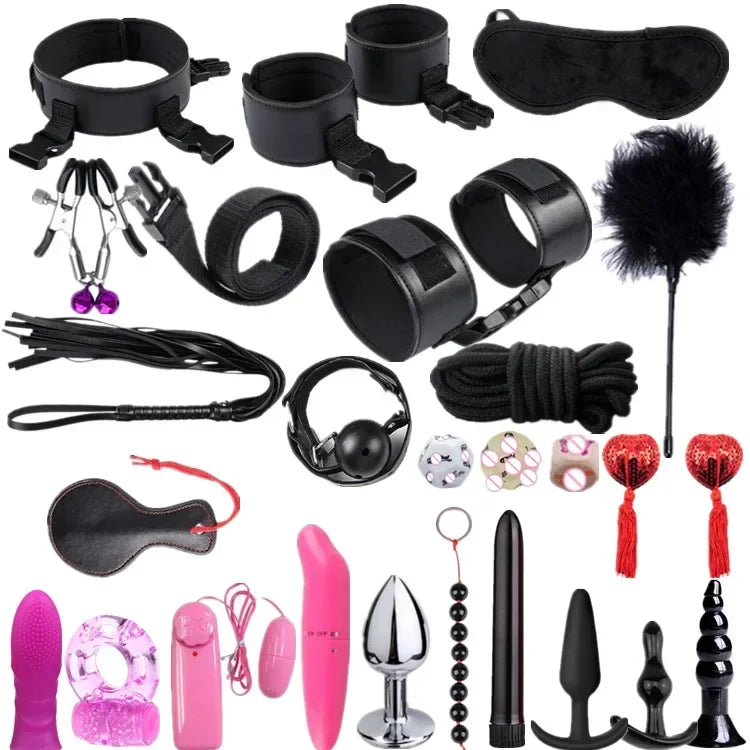 Leather Bondage Sex Toys for Women