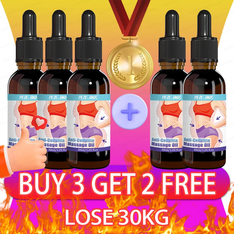 Anti-cellulite massage oil