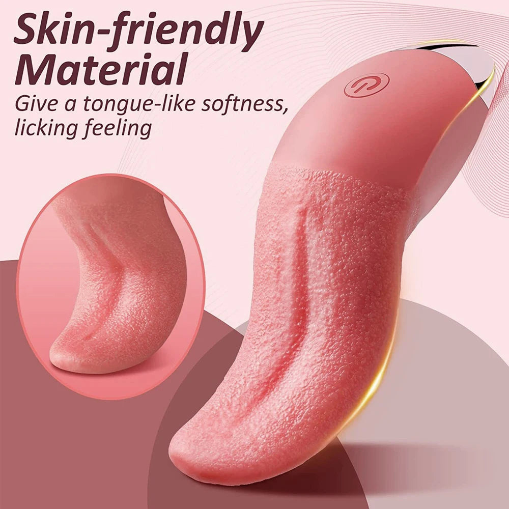 Nipple Vagina Tongue Vibrator Sex Toys for Unisex