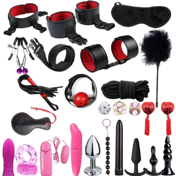 Leather Bondage Sex Toys for Women