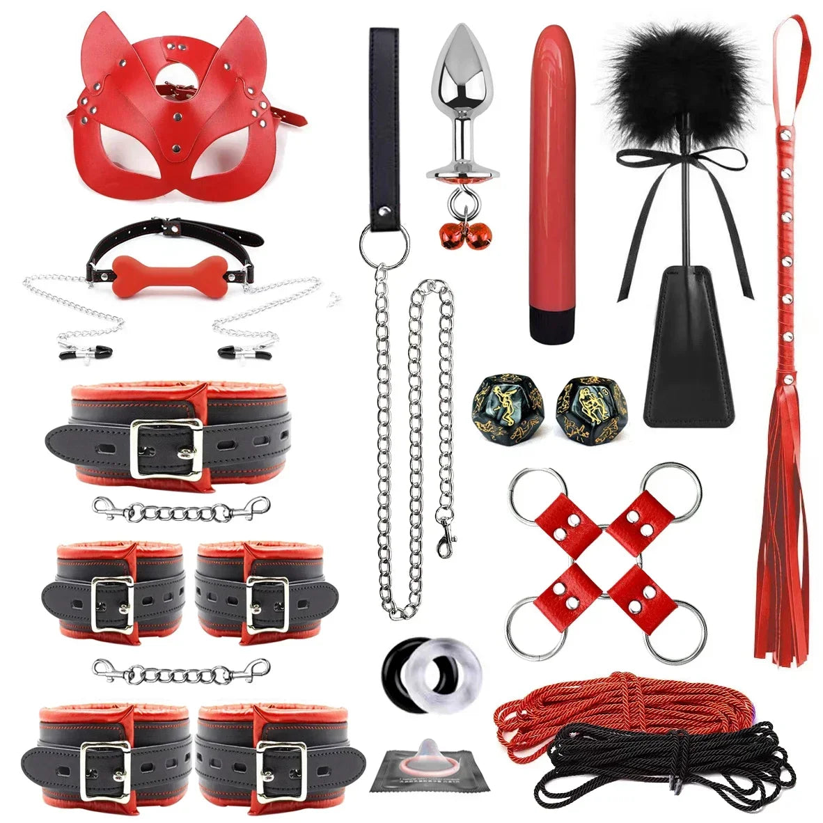 Leather Bondage Sex Toys for Women