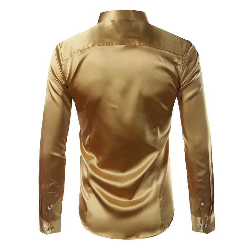 Satin Smooth Men Silk Shirt