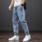 Spring Summer Black Blue Cargo Jeans