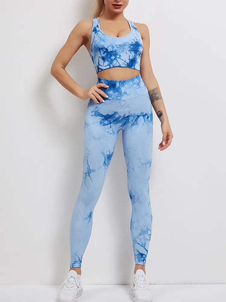 Seamless Tie-Dyed Yoga Sets