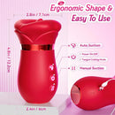 Rose Tongue Sucking Vibrator Sex Toy for Women