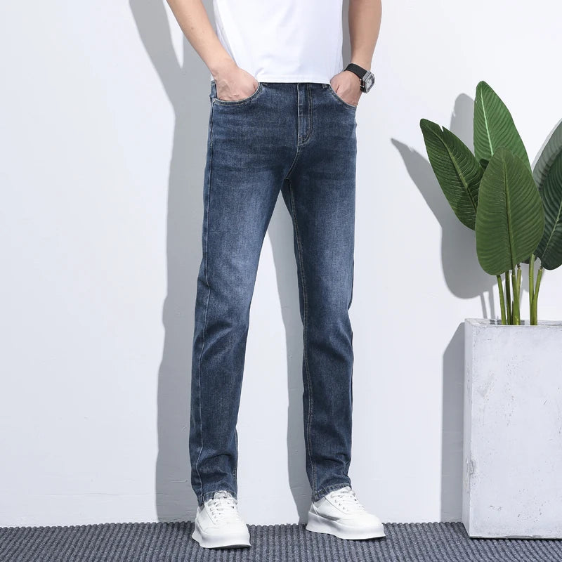 Men Straight Leg Classic Jeans