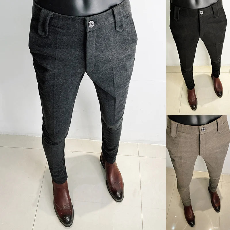 Woolen Suit Pants Elegant And Versatile