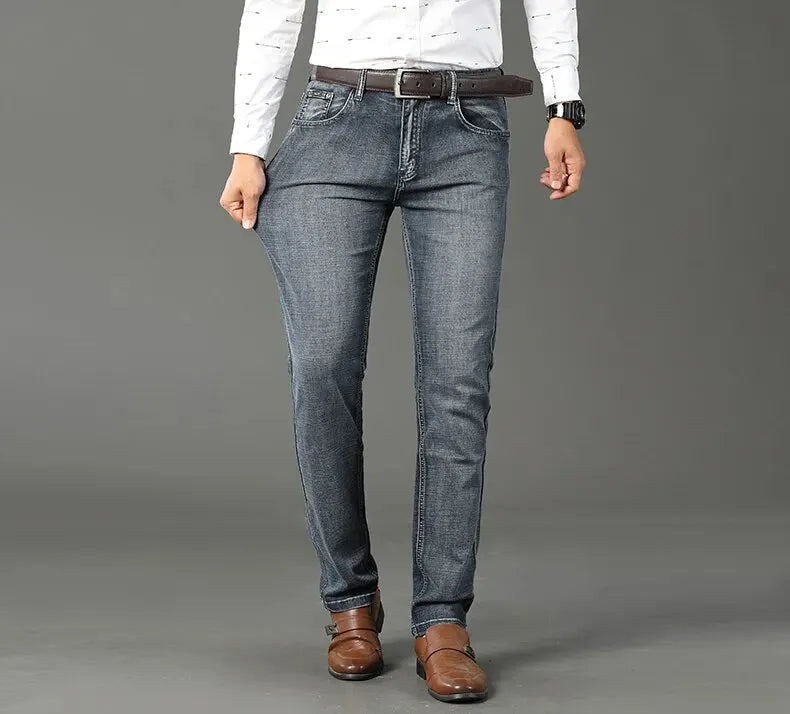 Men's Casual Straight Stretch Jeans
