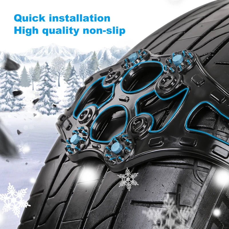 Anti-Skid Wheel Chains Belt Strap