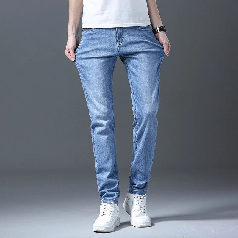 Men Straight Leg Classic Jeans