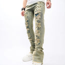 Men Hip Hop Slim Jeans Pants