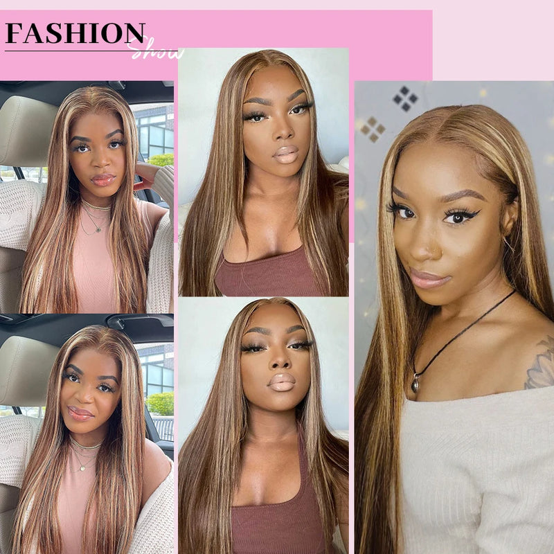 Highlight Straight Hair Wig