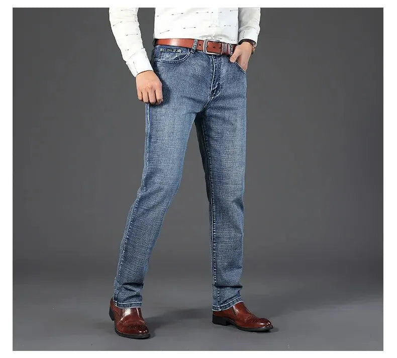 Men's Casual Straight Stretch Jeans