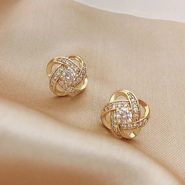 Zircon Stud Earrings For Women Gifts