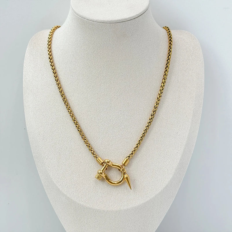 18K Gold Plated Stainless Steel Necklace