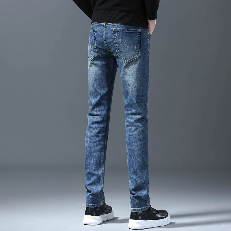 Men Straight Leg Classic Jeans