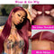 Burgundy Glueless Wig