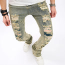 Men Hip Hop Slim Jeans Pants