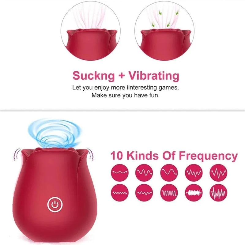 Rose Vibrator Vaginal Sex Toys for Women