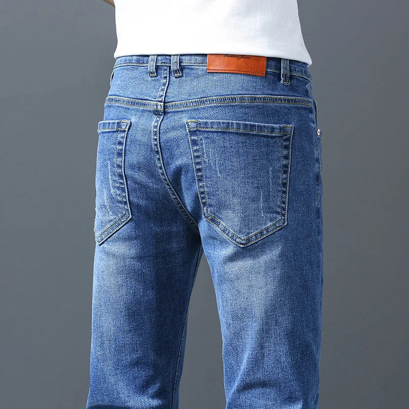 Men Straight Leg Classic Jeans