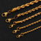 18k Gold Plated Necklace for Men Women