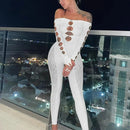 Hollow Out See Through Jumpsuits Women