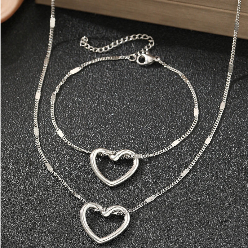 Luxury Stainless Steel Jewelry Set For Women