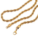 18k Gold Plated Necklace for Men Women