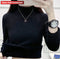 Women Elegant Thicken Velvet Sweater