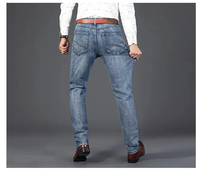 Men's Casual Straight Stretch Jeans