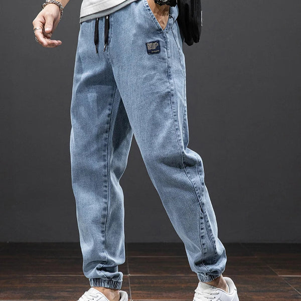 Spring Summer Black Blue Cargo Jeans