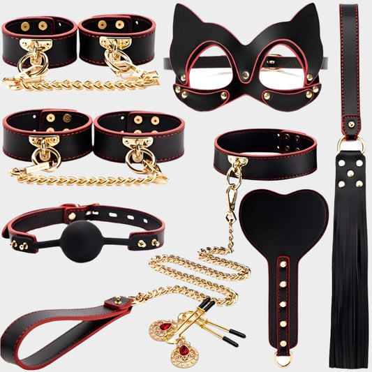 Leather Bondage Sex Toys for Women