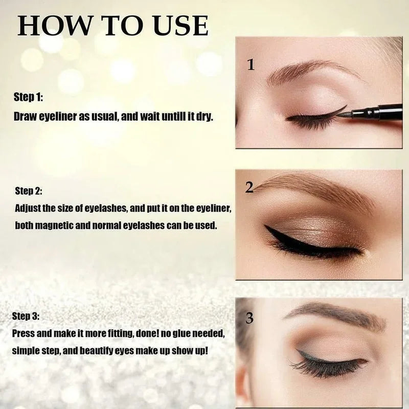 2 In 1 Eyelashes Eyeliner Pencil