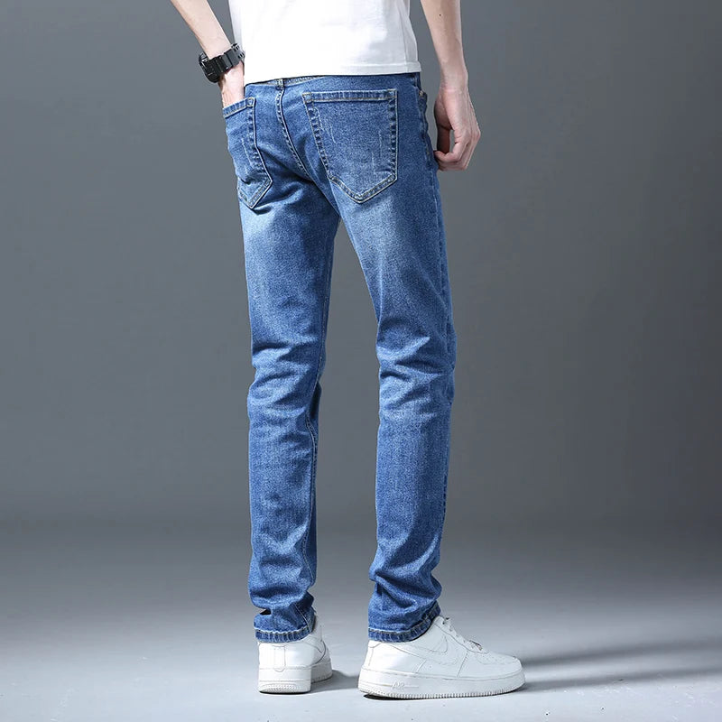 Men Straight Leg Classic Jeans